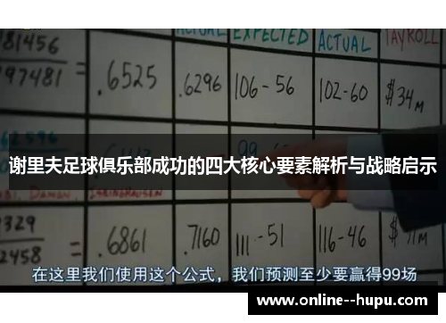 谢里夫足球俱乐部成功的四大核心要素解析与战略启示